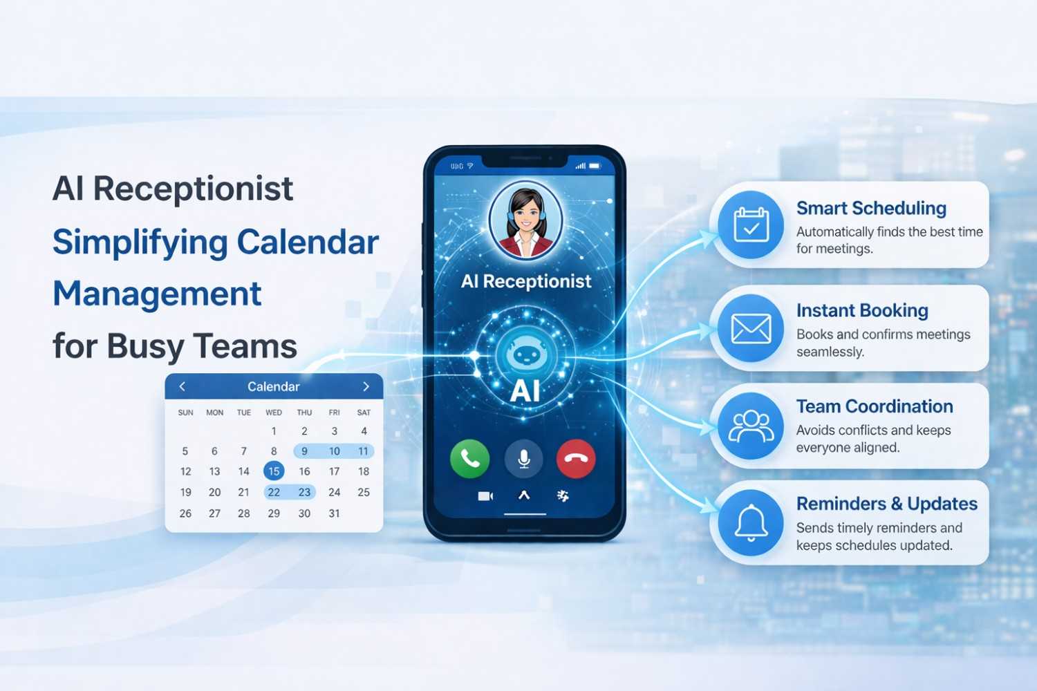 AI Receptionist Simplifying Calendar Management for Busy Teams